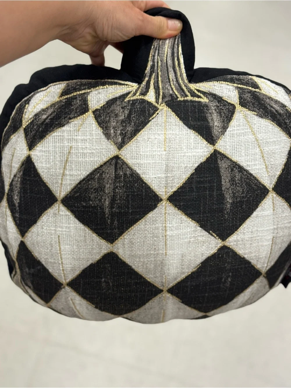 Cynthia Rowley Black and Gold Knit pillow